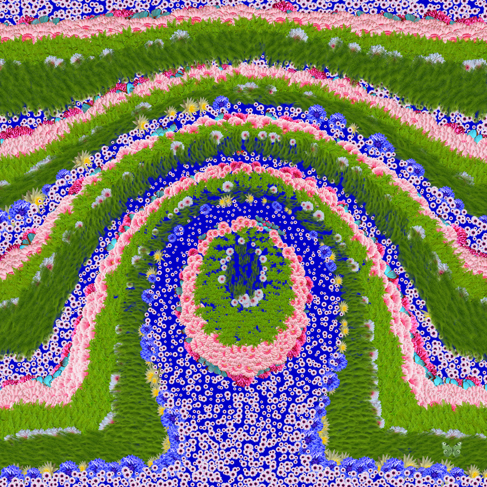 Jardin A La Française (80x80cm)