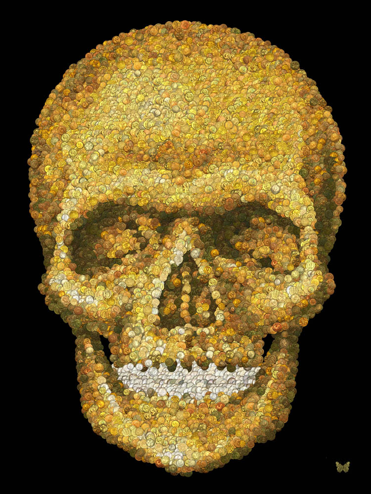 Le Crâne Du Pirate (80x80cm)