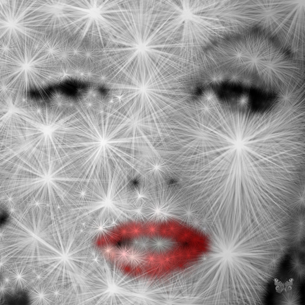 Marilyn Aux Etoiles (80x80cm)