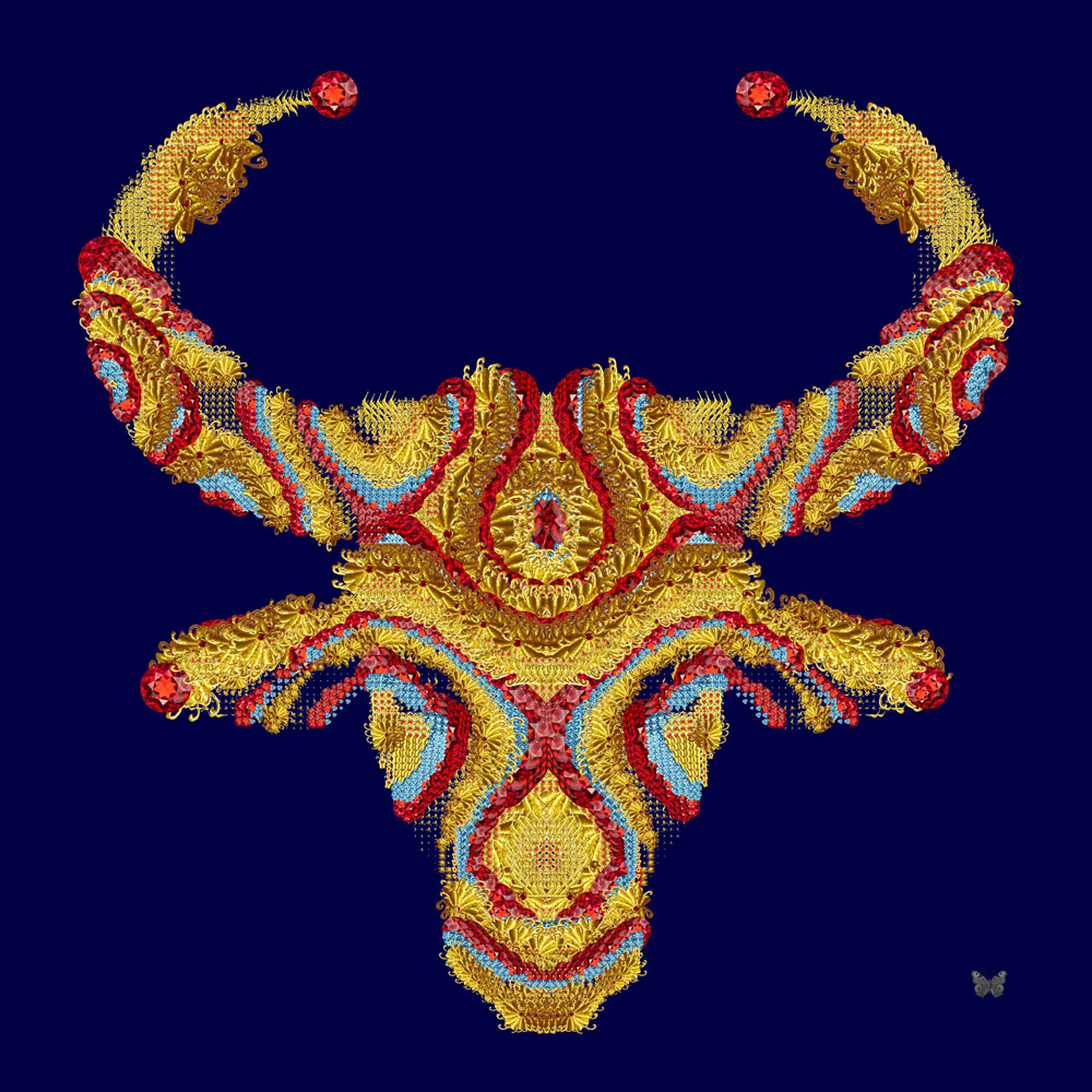 Taureau De Lumiere (80x80cm)