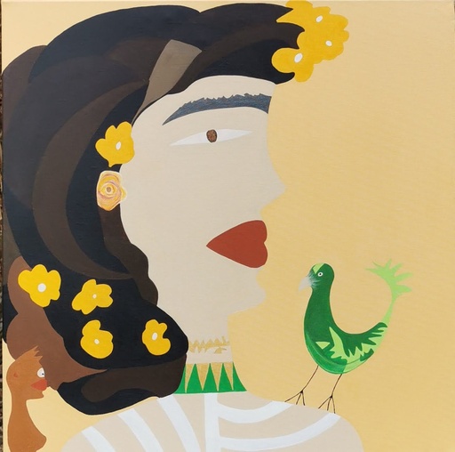 D'après Frida Kahlo "Autoportrait"